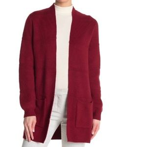 JOSEPH A Textured Open Front Cardigan